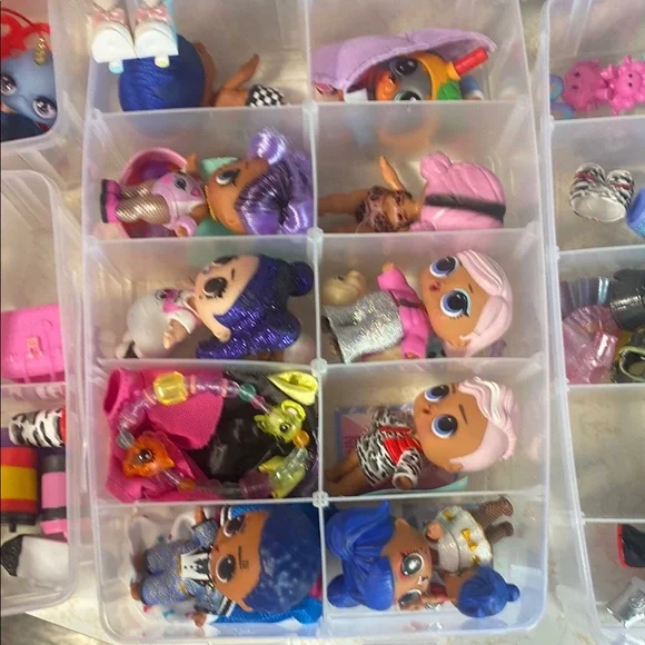 Bundle of L.O.L. Surprise! Pink and Blue Dolls with Accessories - Picture 5 of 10